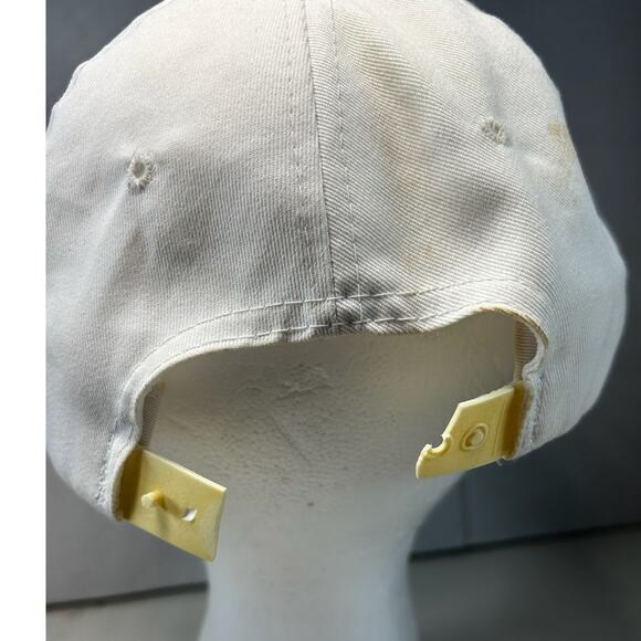 VTG 1992 Buffalo Bills Super Bowl autograph Bruce Smith Jeff Wright hat DAMAGED - Picture 5 of 16